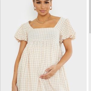 Maternity camel checked dress SOOO CUTE!!!